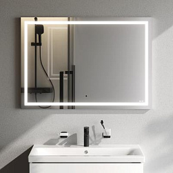 Зеркало с подсветкой в ванную прямоугольное 100 AM.PM Gem M91AMOX1001WG сенсорное