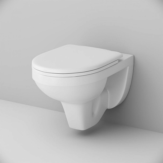 Унитаз подвесной Damixa Jupiter DX77C1738SC с сиденьем микролифт, белый-1