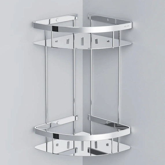 Полка в ванную угловая AM.PM Sense L A7454200 двухъярусная хром-2