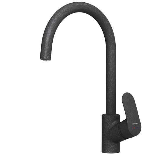 Смеситель для кухни AM.PM Like F8007722 высокий с каналом питьевой воды, черный-9