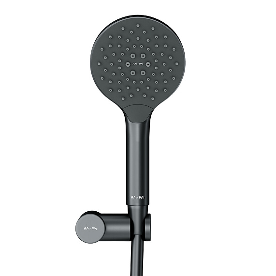 Встраиваемая душевая система AM.PM X-Joy FB85A3RH32 черный: тропический верхний душ, излив с душевой лейкой-10