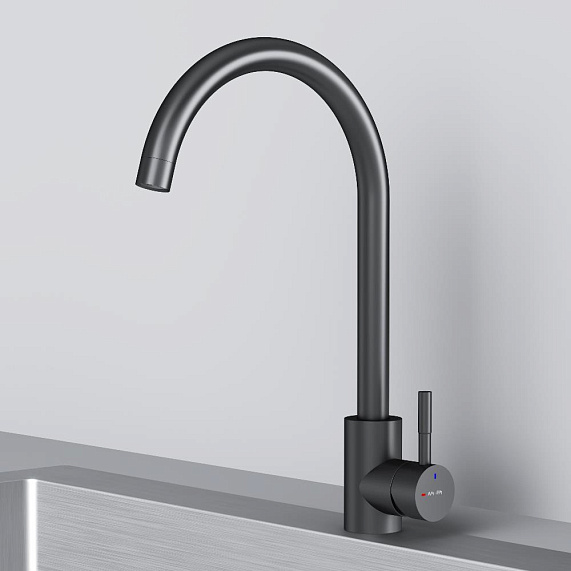 Смеситель для кухни AM.PM X-Joy S F85B07122 высокий, черный-6