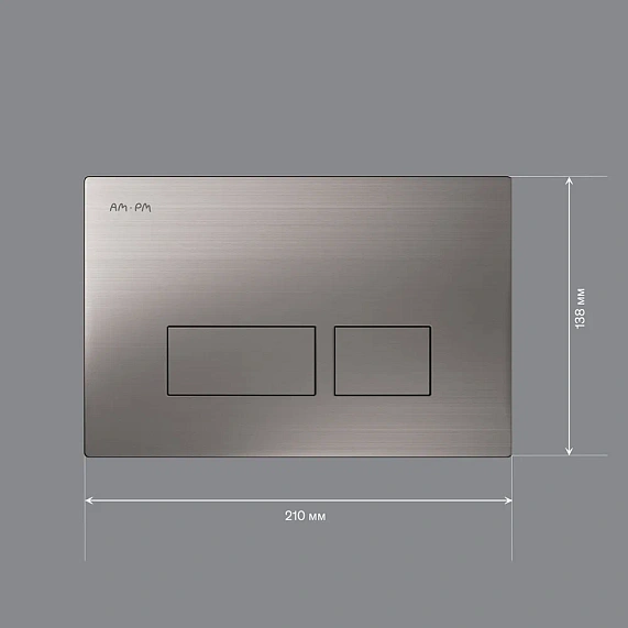 Клавиша смыва для инсталляции AM.PM Pro S I047031 пневматическая никель матовый-4