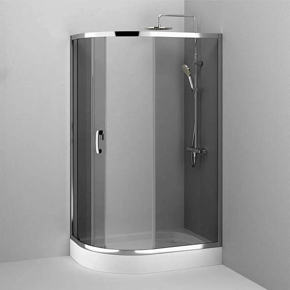 Душевое ограждение без поддона 120x80 AM.PM Like W83UG-302U120CG профиль хром-3