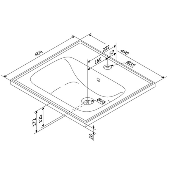 Мебель для ванной 50 AM.PM X-Joy подвесная, белый глянец-1