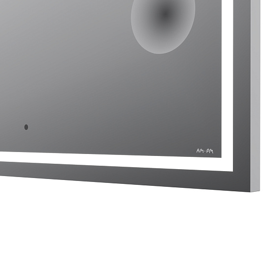 Зеркало с подсветкой в ванную прямоугольное 100 AM.PM Gem M91AMOX1003WG сенсорное с часами и косметическим зеркалом-6