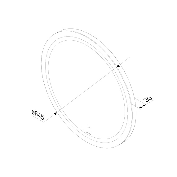 Зеркало с подсветкой в ванную круглое 65 AM.PM X-Joy M85AMOX0651WG сенсорное-6