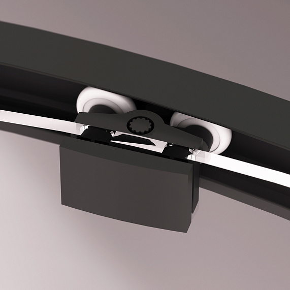 Душевое ограждение без поддона 90x90 AM.PM Above W9XG-401-9090-BT профиль черный-9