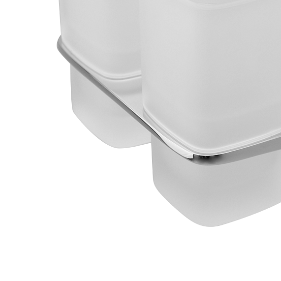 Стакан для зубных щеток настенный двойной AM.PM Inspire A50343464 стеклянный, хром-4