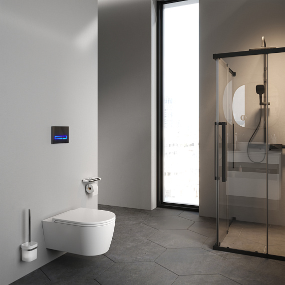 Унитаз подвесной AM.PM Func C8F1701SC безободковый с сиденьем микролифт, белый-2