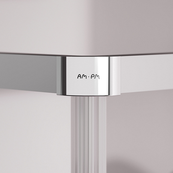 Душевое ограждение без поддона 90x90 AM.PM Above W9XG-403-9090-MT профиль серебристый-9