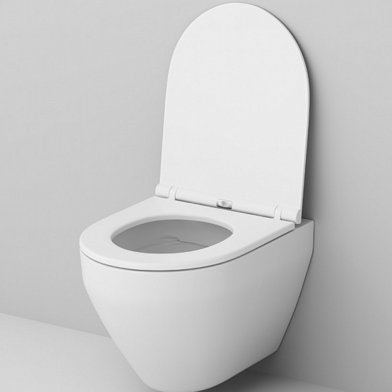 Унитаз подвесной безободковый с инсталляцией AM.PM Spirit 2.0 IS48051.701700 сиденьем микролифт, хром пневм. клавишей-2