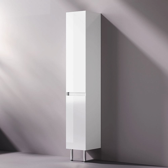 Шкаф-пенал для ванной 35 AM.PM Above M9XCSR0352WG напольный, правый, белый глянцевый-1