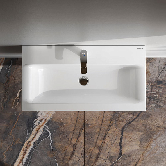 Раковина мебельная 80 AM.PM Gem M90WCC0802WG белая встраиваемая
