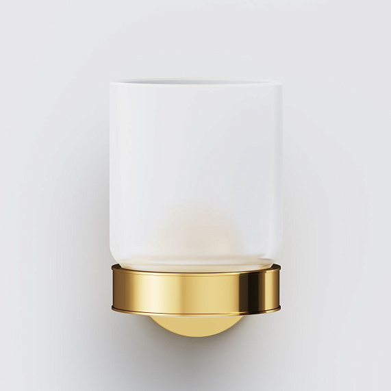 Стакан для зубных щеток настенный AM.PM X-Joy A85A34399 стеклянный, золото-3