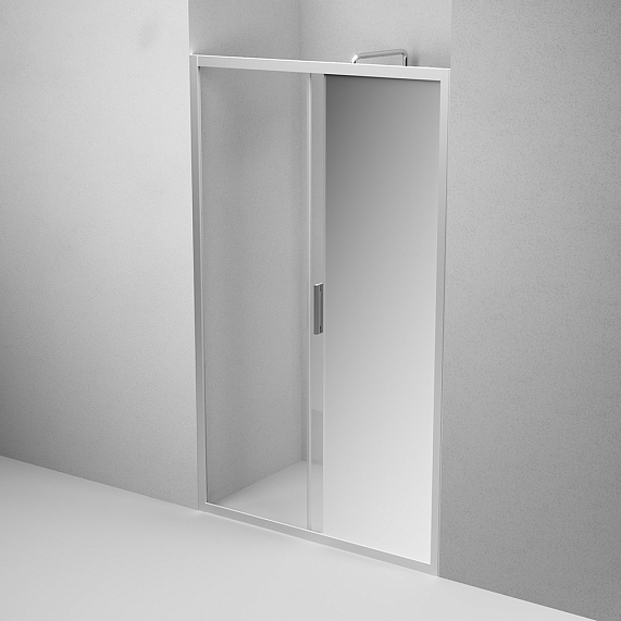 Душевая перегородка с дверью 120x195 AM.PM Gem W90G-120-1-195MMir зеркальное стекло, профиль серебристый-4