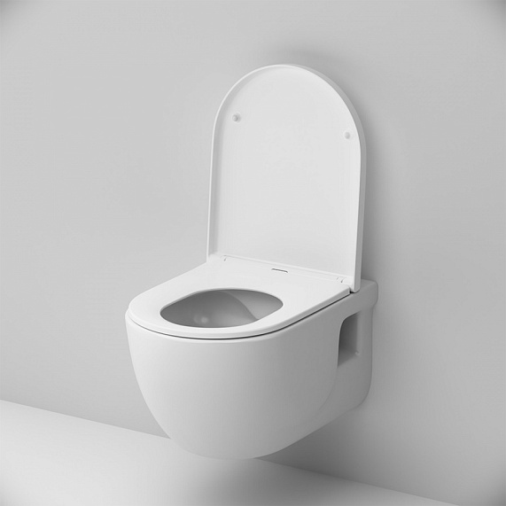 Унитаз подвесной безободковый с инсталляцией AM.PM Like IS30251.801701 сиденьем микролифт, хром механ. клавишей-2