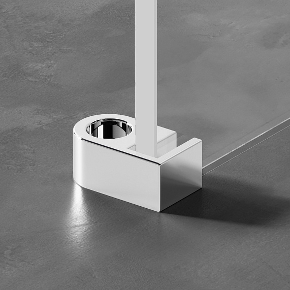 Душевая перегородка 90x195 AM.PM X-Joy W94WI-90-F1-MTE прозрачное стекло, профиль хром-4