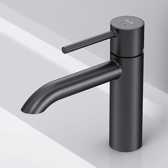 Смеситель для раковины (умывальника) AM.PM Libre F6002222 черный-6