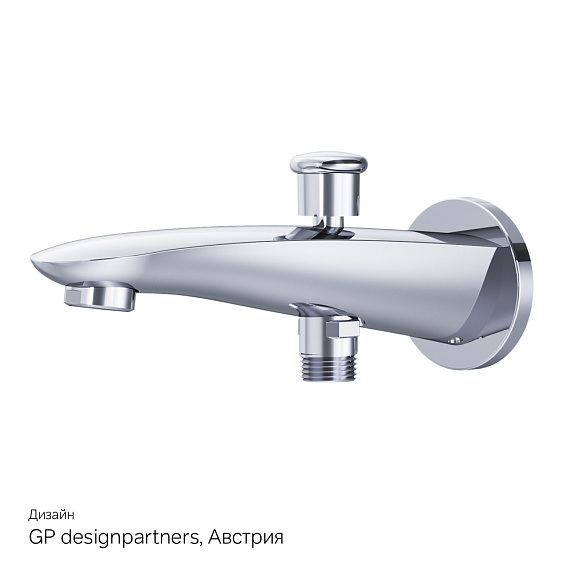 Встраиваемая душевая система AM.PM Like хром: тропический верхний душ, излив с душевой лейкой, модуль MultiDock-8