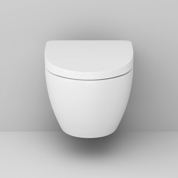 Унитаз подвесной с инсталляцией AM.PM Awe IS49051.111738 сиденьем микролифт, хром пневм. клавишей-3