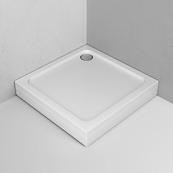 Поддон душевой 90x90 AM.PM Gem W90T-403-090W белый + сифон-1