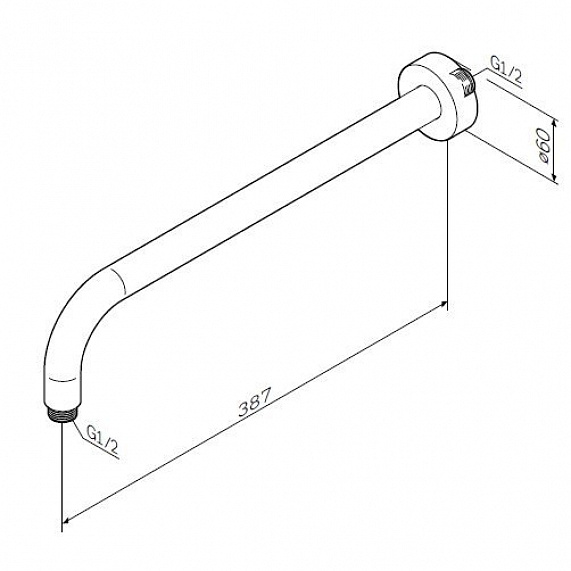 Встраиваемая душевая система AM.PM Like хром: тропический верхний душ, излив, модуль MultiDock-1