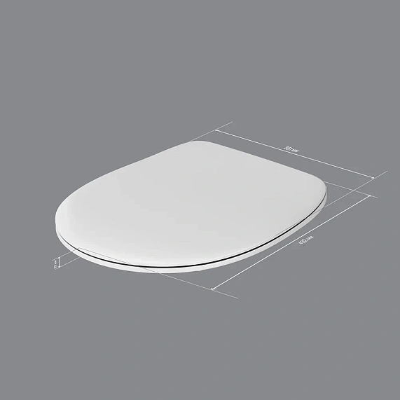 Сиденье (крышка) для унитаза AM.PM Sense C747855WH с микролифтом, дюропласт, белое-7