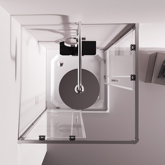 Душевое ограждение без поддона 80x80 AM.PM Above W9XG-403-8080-MT профиль серебристый-5