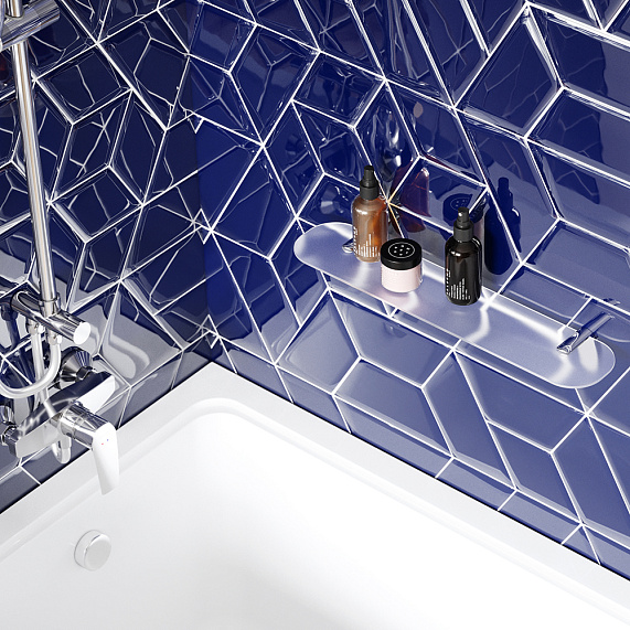 Полка в ванную AM.PM X-Joy A8434700 стеклянная, хром-2