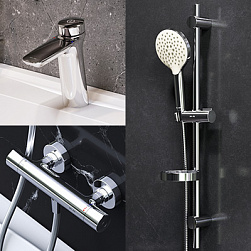 2 смесителя с душевой лейкой AM.PM Inspire 2.0 F40950A03 в наборе, шланг 1750, хром