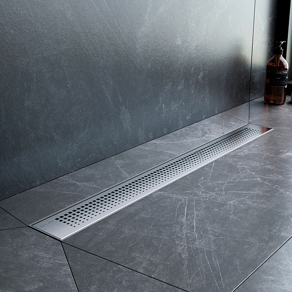 Душевой трап (лоток) 70 AM.PM PrimeFlow W02SC-P11-070-01SB комбинированный затвор со стальной матовой решеткой-3