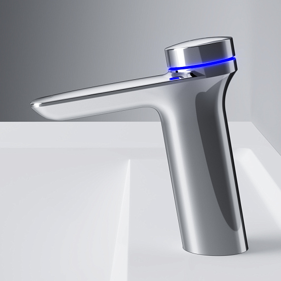 Смеситель для раковины (умывальника) AM.PM Inspire 2.0 F50A82400 с термостатом и донным клапаном, электронный, хром-4