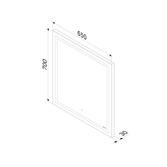 Зеркало с подсветкой в ванную прямоугольное 65 AM.PM Gem M91AMOX0651WG сенсорное-9