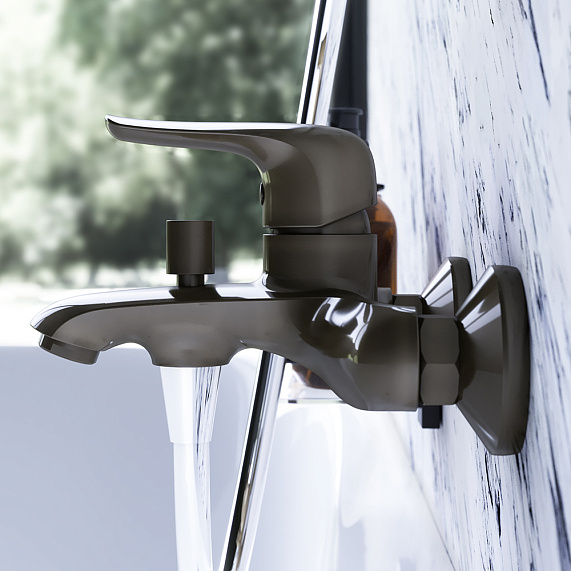 Смеситель для ванны и душа Damixa Palace Evo 331000000 золотой-1