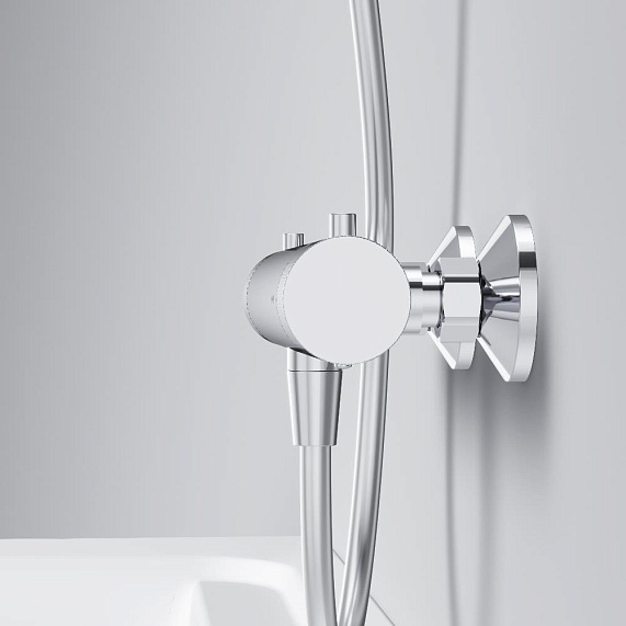 Смеситель для душа AM.PM Libre F6040000 термостат, черный-5