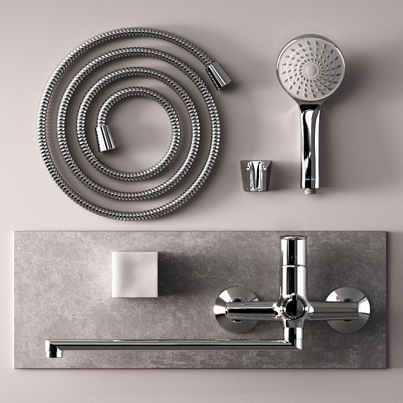 Смеситель для ванны и душа AM.PM Above F9X90200 длинный излив, хром-7