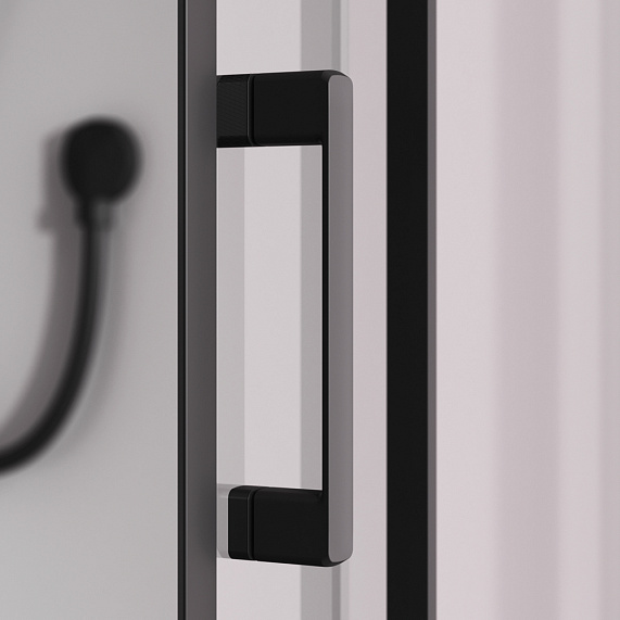 Душевая кабина 90x90 AM.PM Above W9XC-403-9090BT профиль черный матовый, низкий поддон-4