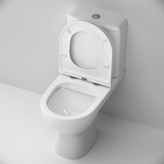 Унитаз напольный AM.PM Gem C908600SC безободковый с сиденьем микролифт, белый-2