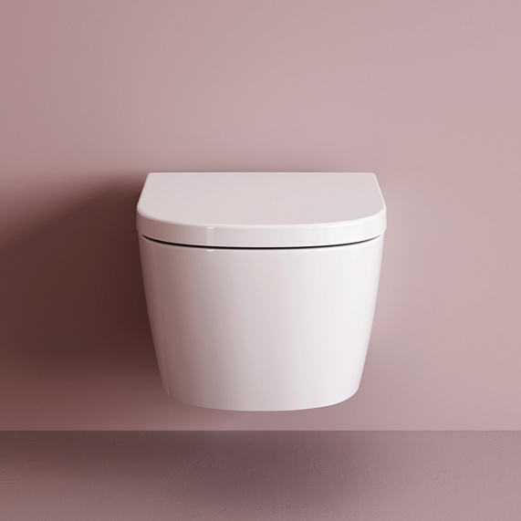 Унитаз подвесной AM.PM Libre C601901SC торнадо безободковый с сиденьем микролифт, белый-1