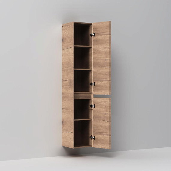 Шкаф-пенал для ванной 35 AM.PM Above M9XCHR0352OF навесной правый под дерево-4