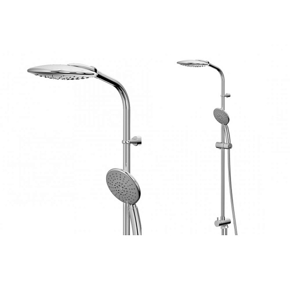 Душевая система AM.PM Bliss L F0753000 стойка с тропическим душем, хром-1