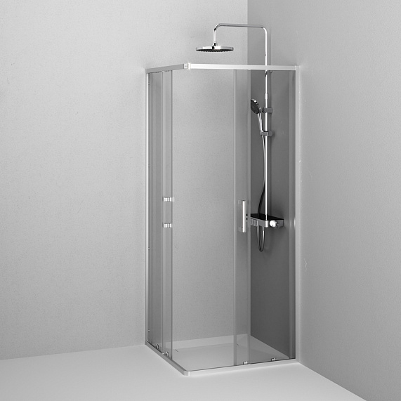 Душевое ограждение без поддона 80x80 AM.PM Above W9XG-403-8080-MT профиль серебристый-13