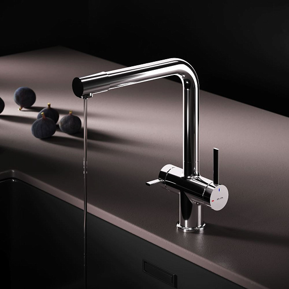 Смеситель для кухни AM.PM Func F8F05700 высокий с L-изливом с каналом для питьевой воды, хром-2
