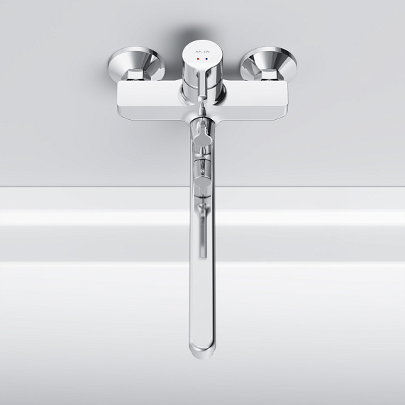 Смеситель для ванны и душа AM.PM X-Joy F85A90000 длинный излив, хром-3