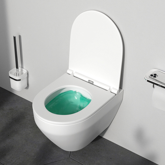 Унитаз подвесной AM.PM Spirit V2.0 C701700SC безободковый с сиденьем микролифт, белый-1