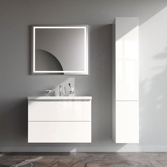 Тумба с раковиной 80 AM.PM Gem M90FHX0802WG подвесная белый глянец-2