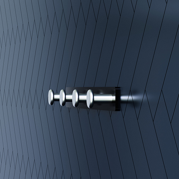 Крючки для полотенец Damixa Jupiter DA7735900 хром, 4 шт на планке-2