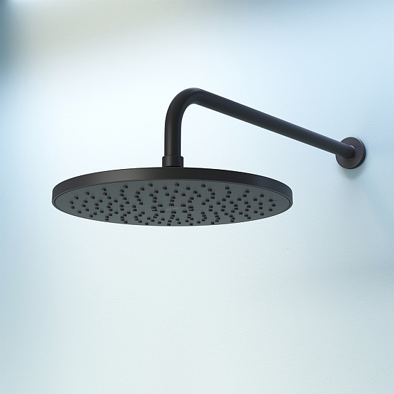 Встраиваемая душевая система AM.PM X-Joy FP85A1RH22 черная: тропический верхний душ, ручной душ-6