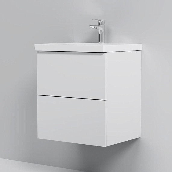 Тумба с раковиной 50 AM.PM Gem M90FHX0502WG подвесная белый глянец-4